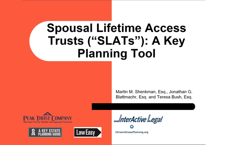 Spousal Lifetime Access Trusts