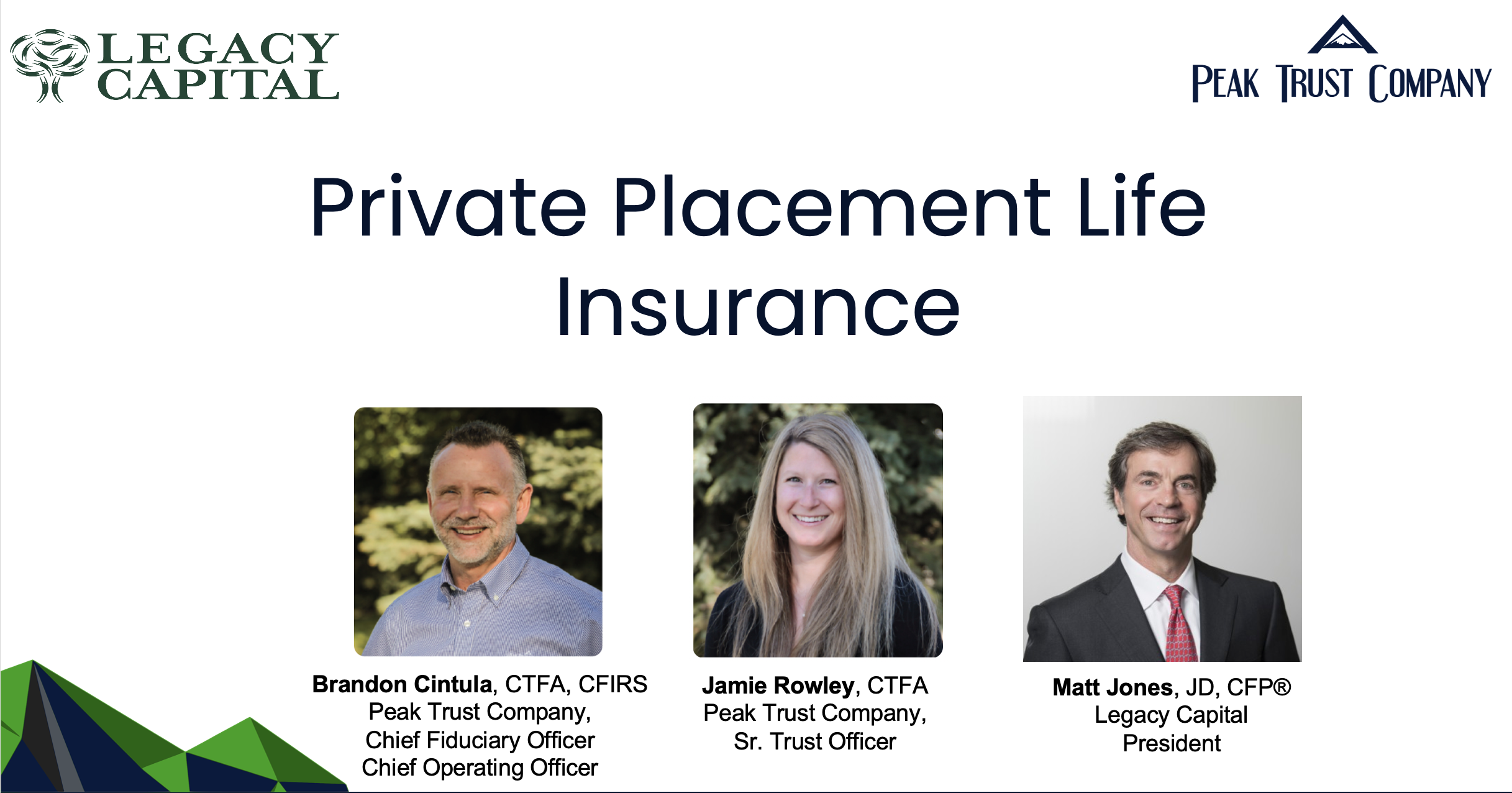 Private Placement Life Insurance Fundamentals